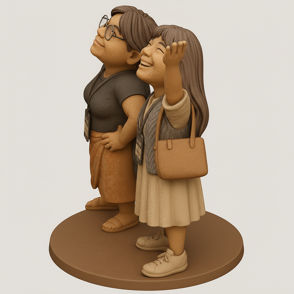 face anatomy 3d model-create 3d face model from photo_Cheerful Conference Attendees Figurine