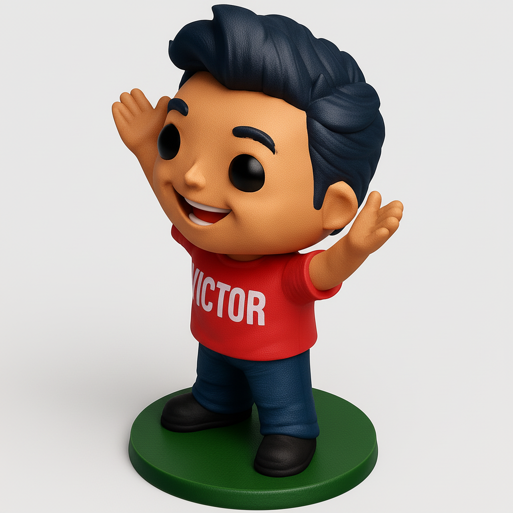 face anatomy 3d model-create 3d face model from photo_Chibi Victor Figure: Fun & Cheerful Desktop Buddy!