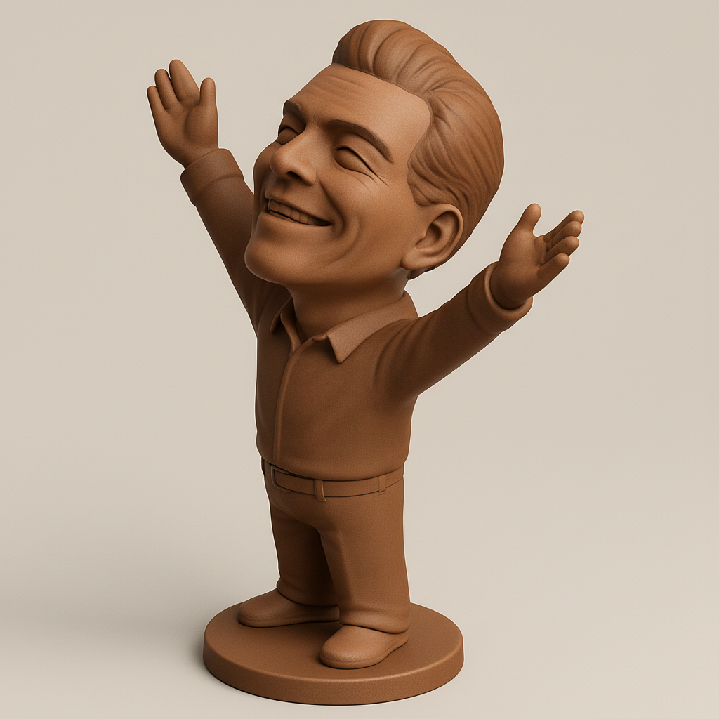 face anatomy 3d model-create 3d face model from photo_Pure Joy Figurine: Celebrate Success & Uplift Your Space