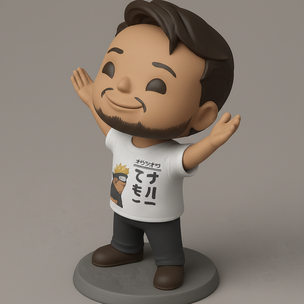 face anatomy 3d model-create 3d face model from photo_Anime Fan Chibi Figurine - Naruto Monkey Tee!