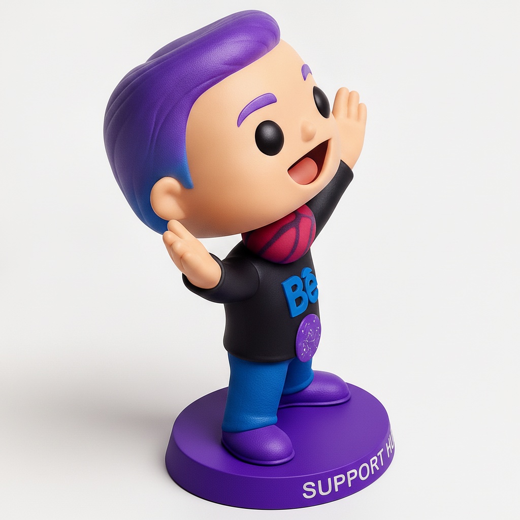 face to 3d model ai-3D portrait printing from photo_Vibrant SUPPORT HUB AI Desk Figurine