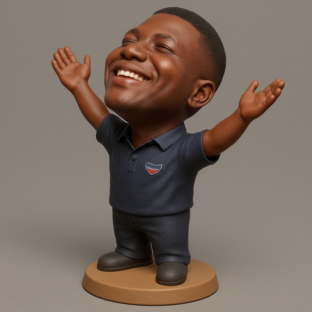 face anatomy 3d model-create 3d face model from photo_Uplifting Bobblehead: A Print of Pure Joy!