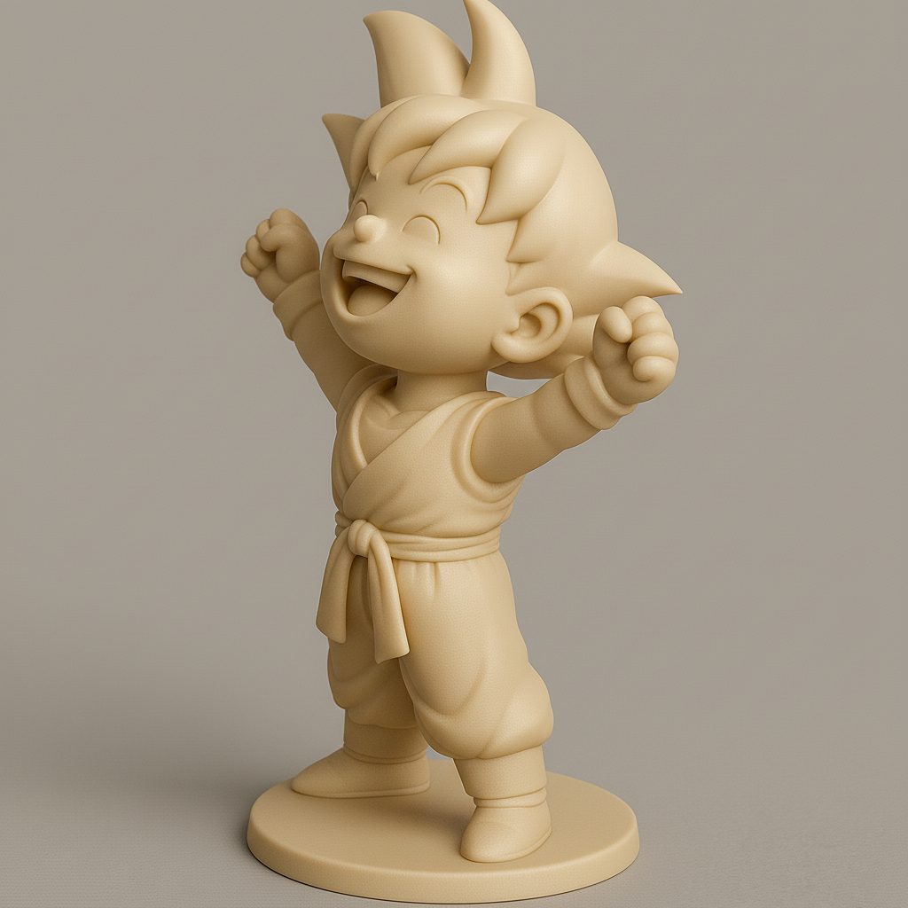 silhouette 3d printer maker-3d portrait printing_Joyful Heroic Character for 3D Printing