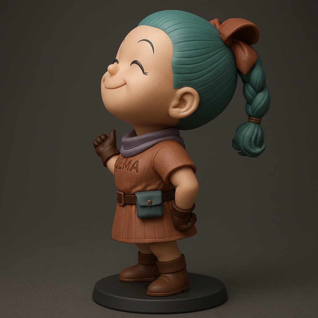 face anatomy 3d model-create 3d face model from photo_Charming Bulma Figure for 3D Printing