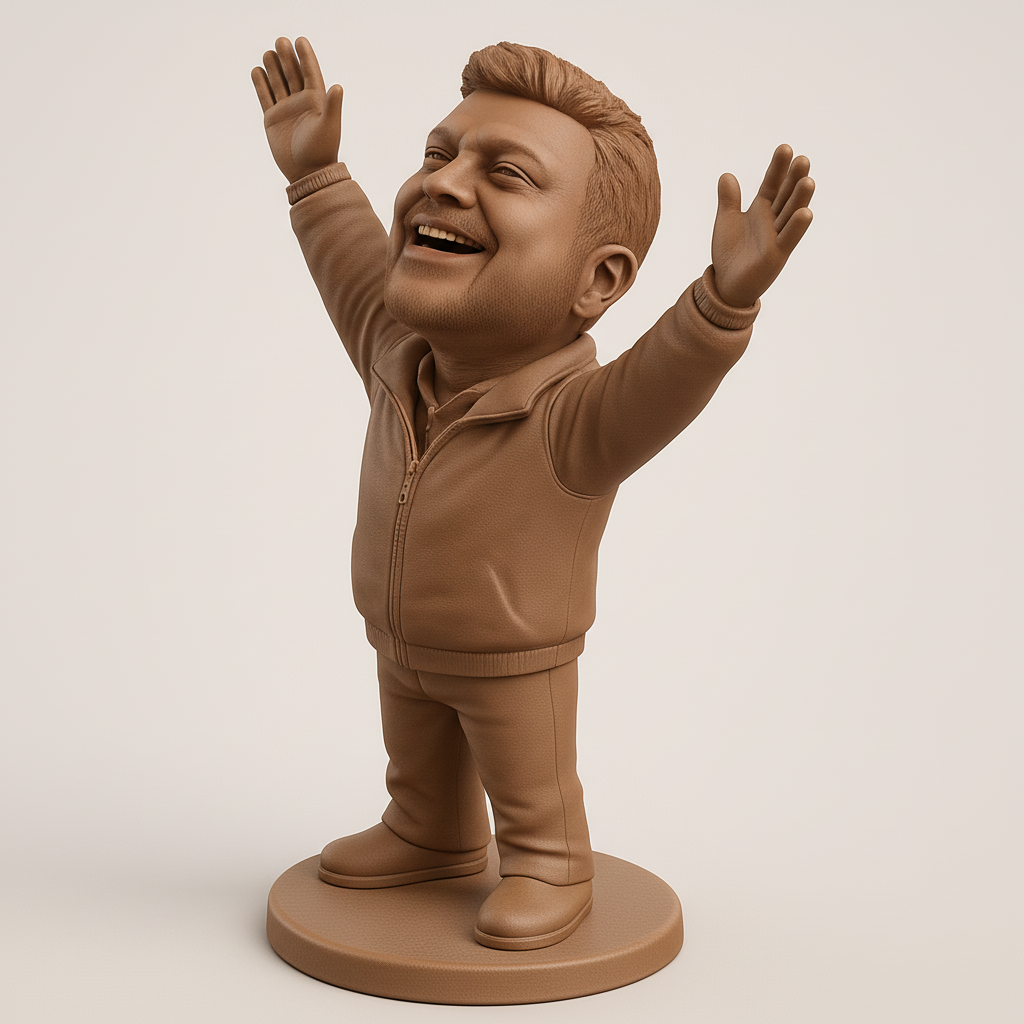 face anatomy 3d model-create 3d face model from photo_Uplifting Joy Bobblehead: Celebrate Your Victories!