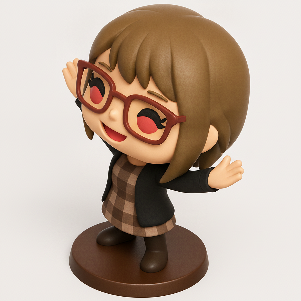face anatomy 3d model-create 3d face model from photo_Print Your Own Happy Chibi Friend! Welcoming Figurine