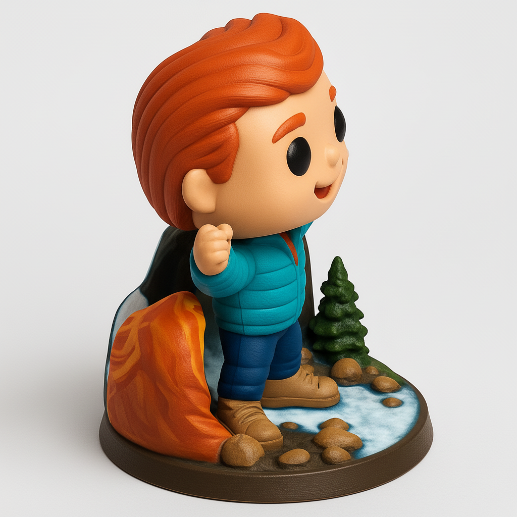 face anatomy 3d model-create 3d face model from photo_Triumphant Trailblazer Figure & Nature Diorama