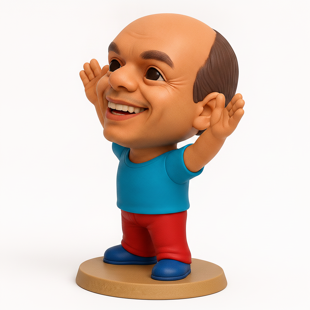 face anatomy 3d model-create 3d face model from photo_Happy Caricature Figurine: Welcome & Celebrate!