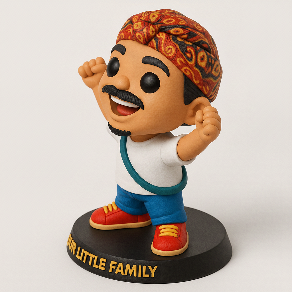 face anatomy 3d model-create 3d face model from photo_Balinese Inspired 'Our Little Family' Figurine