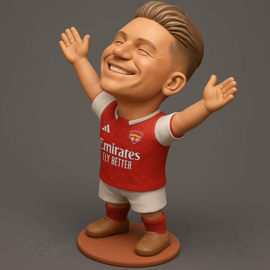 face anatomy 3d model-create 3d face model from photo_Arsenal Fan Joy Figurine: Score a Win on Your Printer!