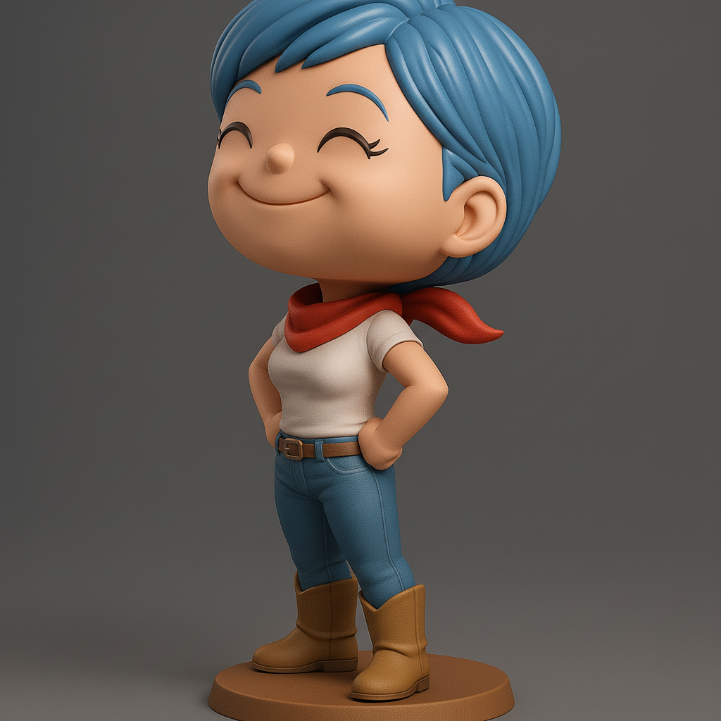 silhouette 3d printer maker-3d portrait printing_Charming Adventurer Figurine