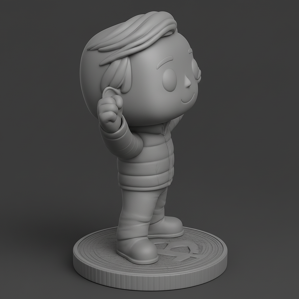 face anatomy 3d model-create 3d face model from photo_Winning Pop! Celebrate Every Success with This Figurine