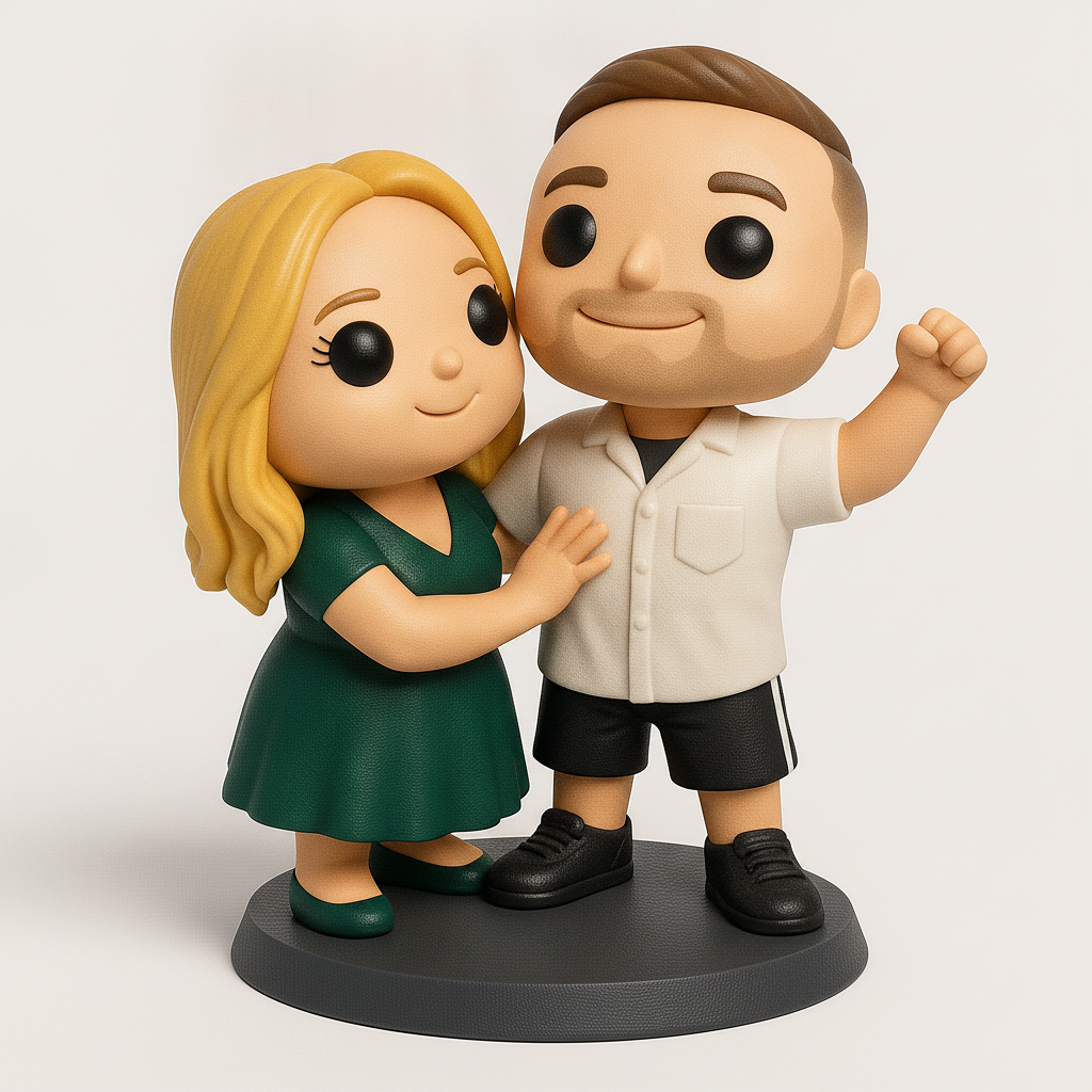 face anatomy 3d model-create 3d face model from photo_Customizable Couple Figurine - Your Personalized Keepsake