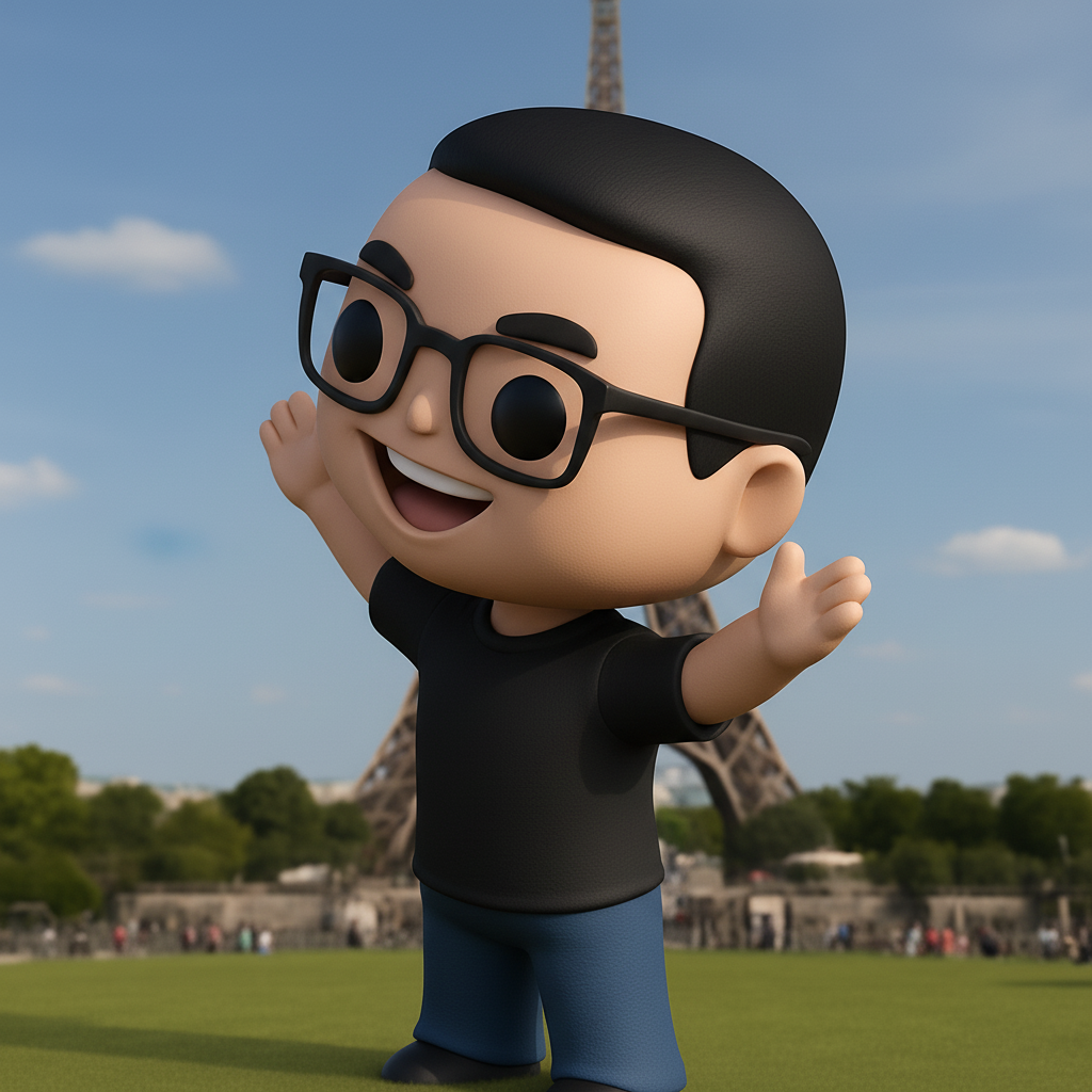 face to 3d model ai-3D portrait printing from photo_Joyful Paris Pal: Customizable Adventure Figure!