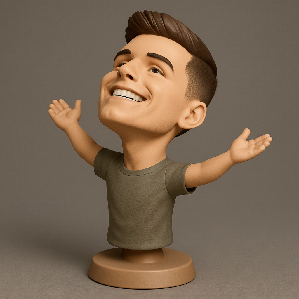 face anatomy 3d model-create 3d face model from photo_Uplifting Figure: Celebrate Success & Joy!