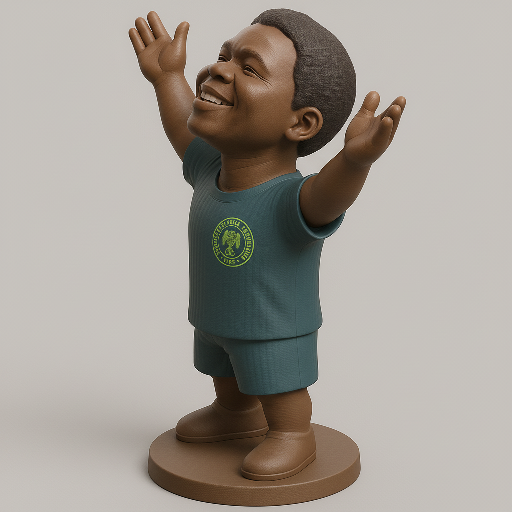 face anatomy 3d model-create 3d face model from photo_Joyful Soccer Player Figurine