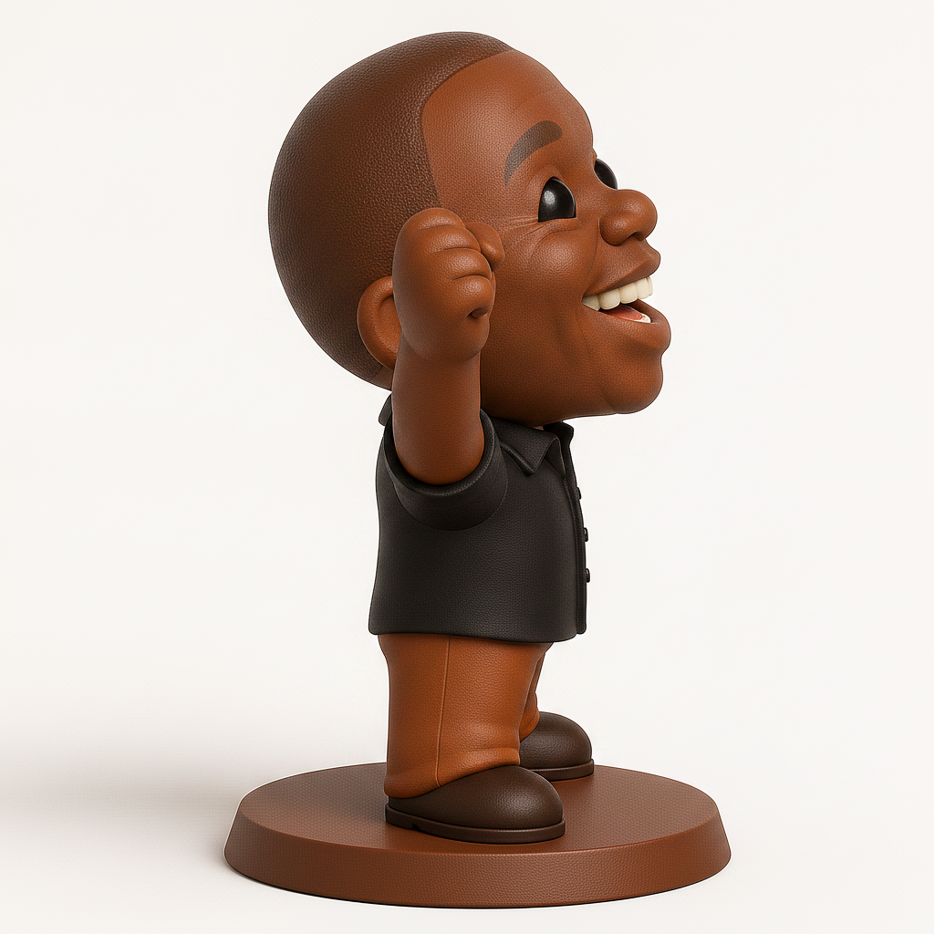 face to 3d model ai-3D portrait printing from photo_Victory Pose Figurine: Inspire Your Workspace!