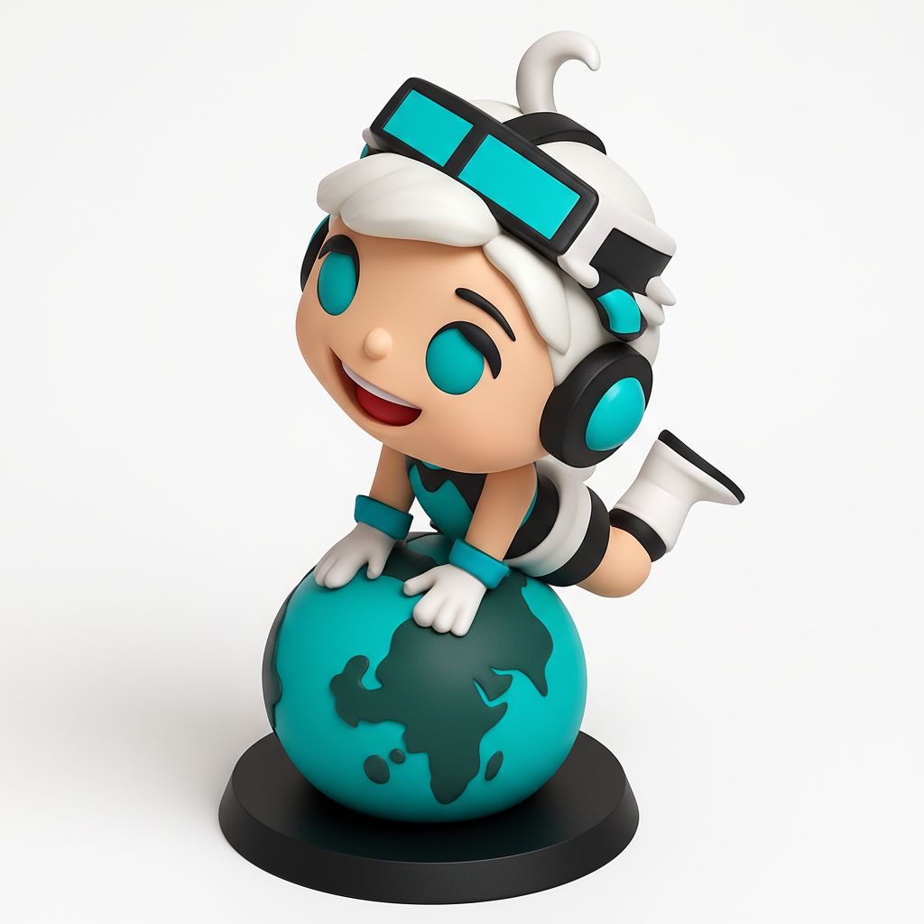 face anatomy 3d model-create 3d face model from photo_Global VR Explorer Figurine - Cute Desk Decor