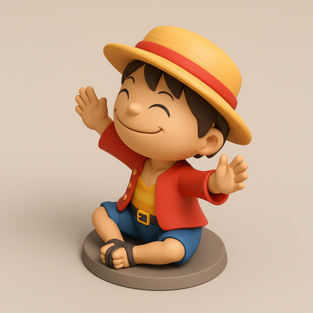 face anatomy 3d model-create 3d face model from photo_Cheerful Adventurer Miniature Model