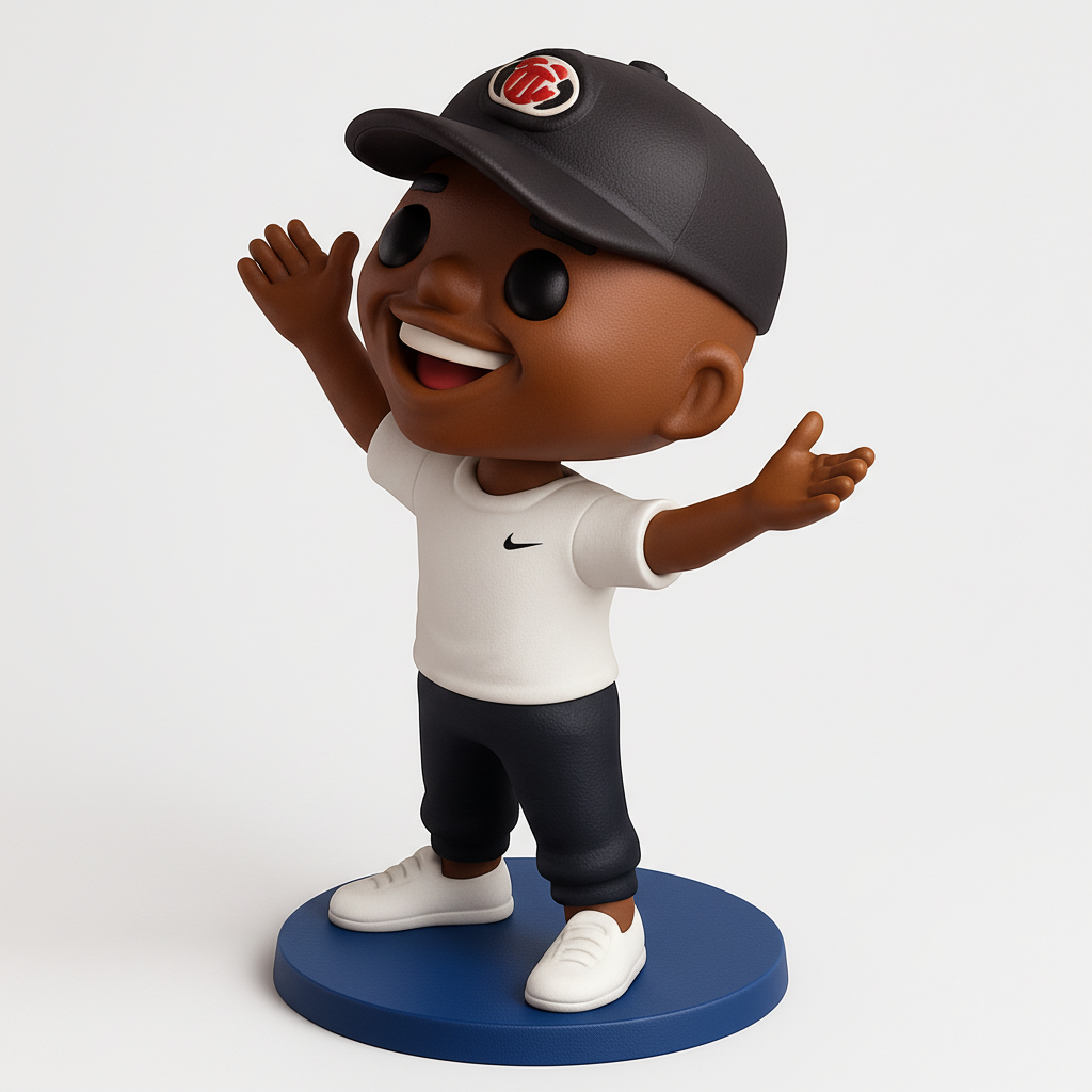 face to 3d model ai-3D portrait printing from photo_Happy Vibes Desk Companion 3D Print