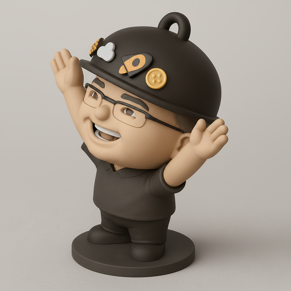 face anatomy 3d model-create 3d face model from photo_Cheerful Character with Fun Accessories