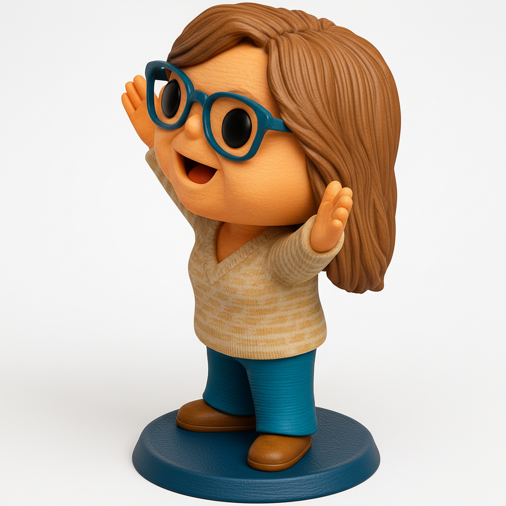 face anatomy 3d model-create 3d face model from photo_Charming & Cheerful Desk Pal 3D Model