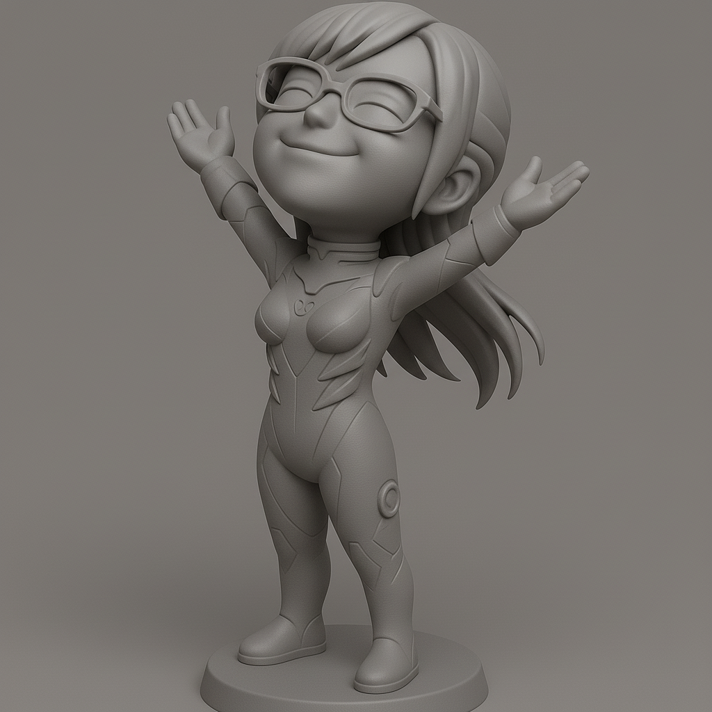 face anatomy 3d model-create 3d face model from photo_Charming Heroine Figurine for 3D Printing