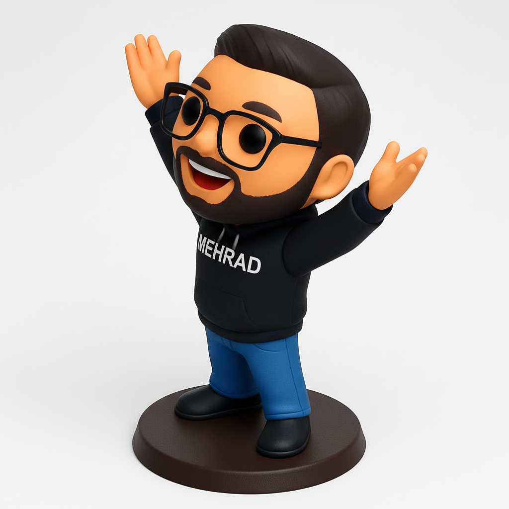 face anatomy 3d model-create 3d face model from photo_Mehrad's Happy Hi-Five Avatar: Your Personalized Desk Buddy