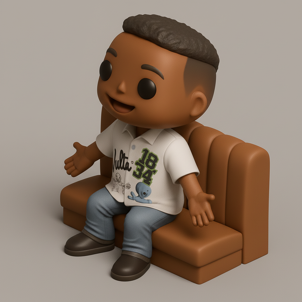 face anatomy 3d model-create 3d face model from photo_Vulta 1834 Funko-Style Collectible Figure 3D Print