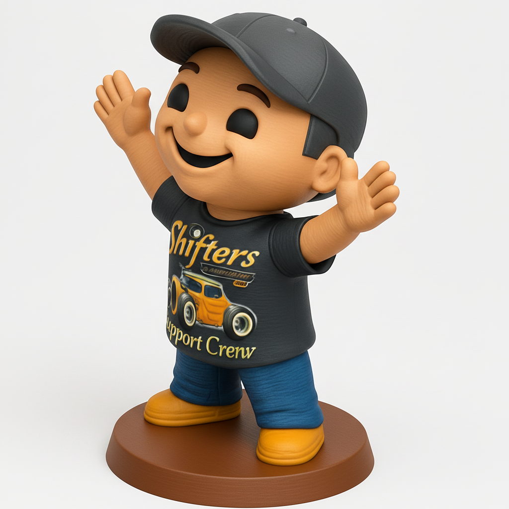 face anatomy 3d model-create 3d face model from photo_Shifters Crew Figurine: Support Your Passion in 3D!