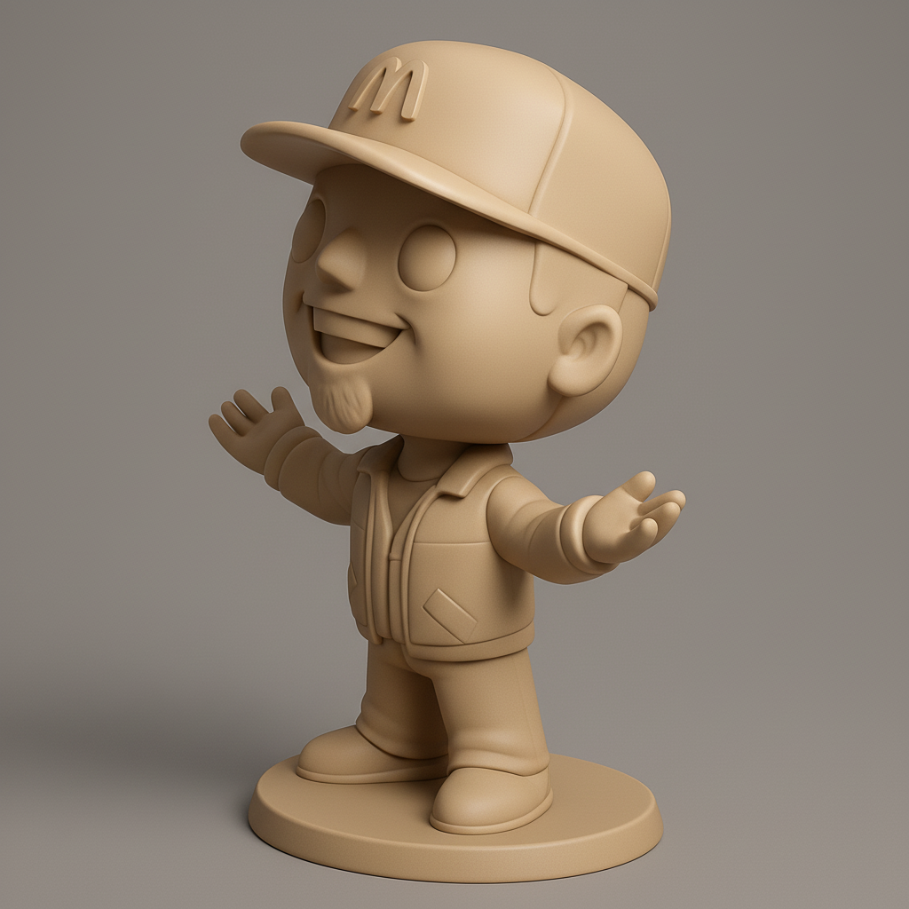 face to 3d model ai-3D portrait printing from photo_M-Cap Charmer: Your Desk's New Friendly Face!