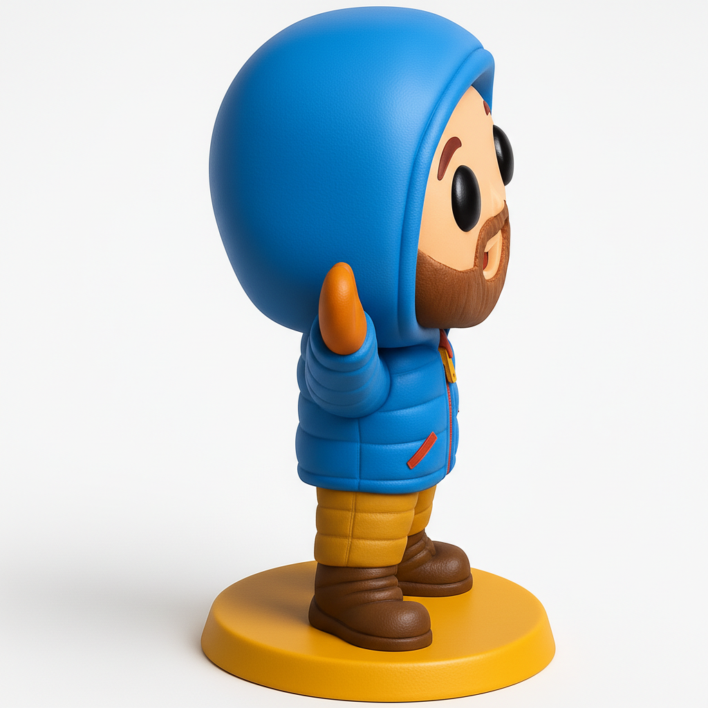 face anatomy 3d model-create 3d face model from photo_Cozy Winter Wanderer Funko Style Figure