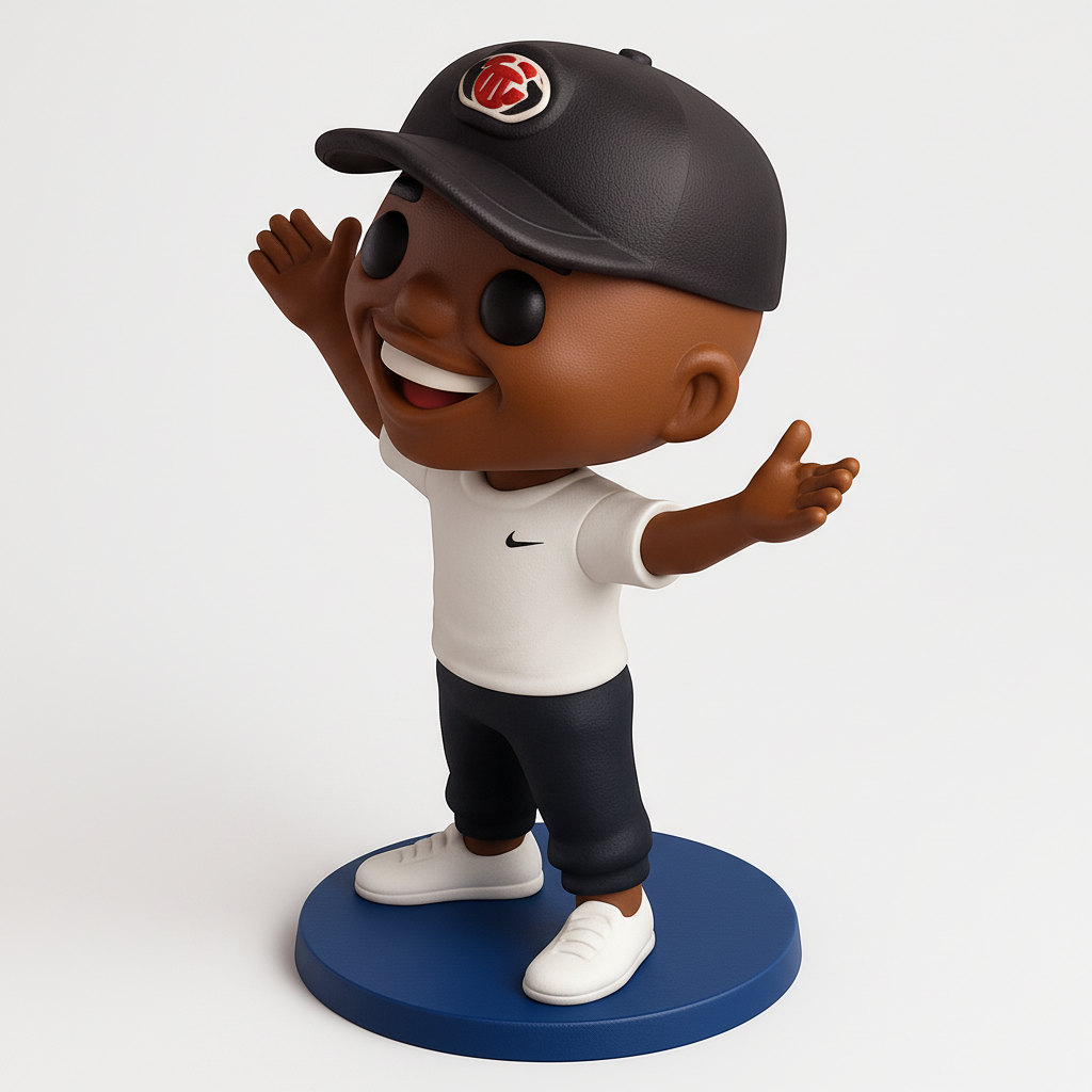 face to 3d model ai-3D portrait printing from photo_Happy Vibes Desk Companion 3D Print