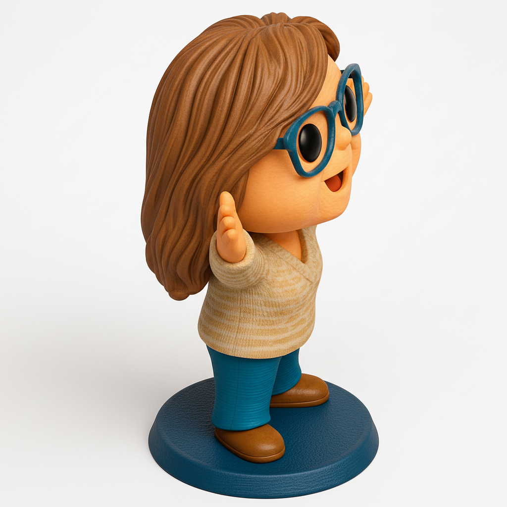 face anatomy 3d model-create 3d face model from photo_Charming & Cheerful Desk Pal 3D Model