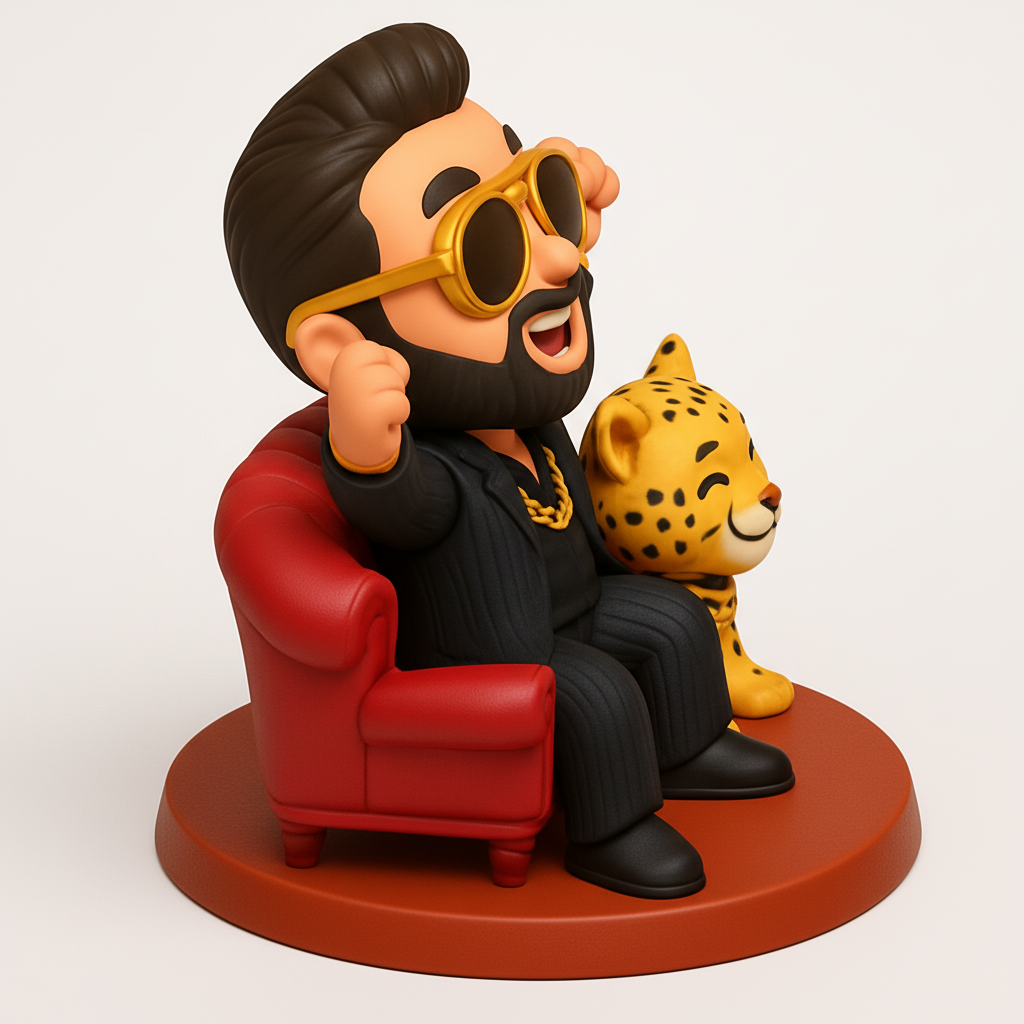 face anatomy 3d model-create 3d face model from photo_Boss Man & Leopard: Celebrate Your Wins in 3D!