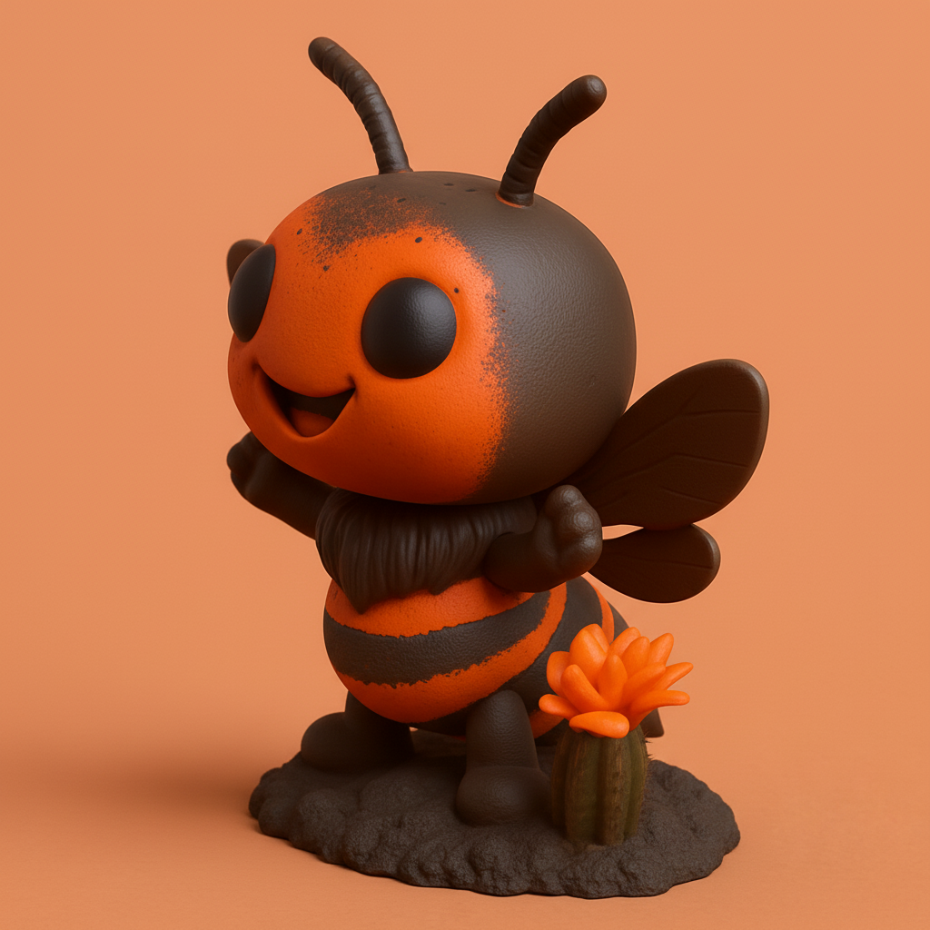 face to 3d model ai-3D portrait printing from photo_Sweet Bee & Cactus Buddy - Fun & Easy 3D Print!