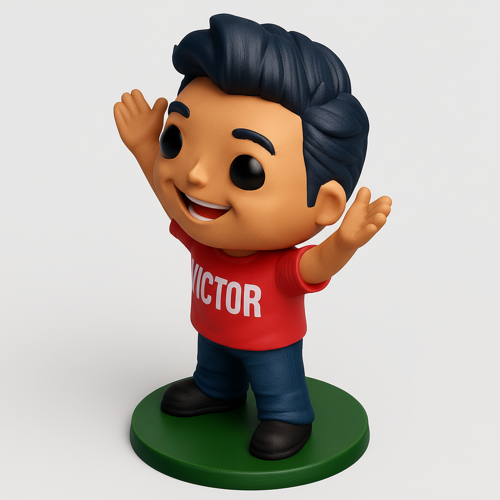 face anatomy 3d model-create 3d face model from photo_Chibi Victor Figure: Fun & Cheerful Desktop Buddy!