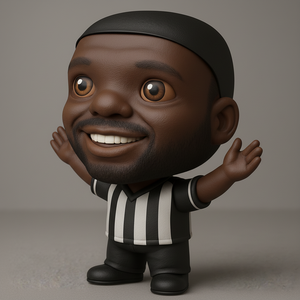 face anatomy 3d model-create 3d face model from photo_Charming Chibi Referee Figurine - Perfect Desk Buddy