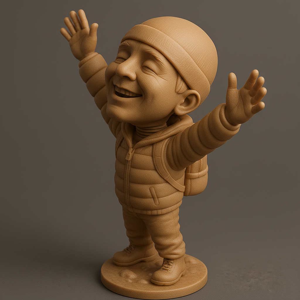 silhouette 3d printer maker-3d portrait printing_Joyful Adventure Kid