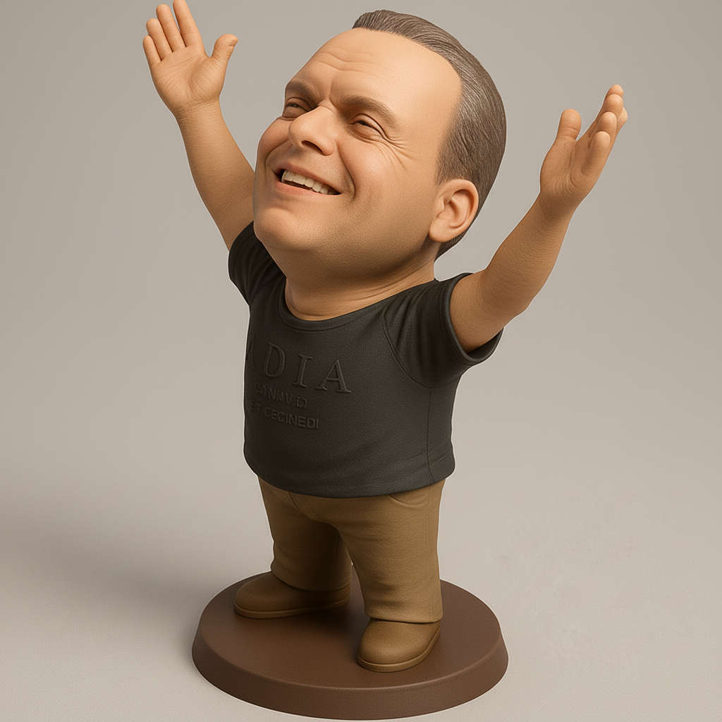 face anatomy 3d model-create 3d face model from photo_Embrace Joy Bobblehead: Your Daily Dose of Happy