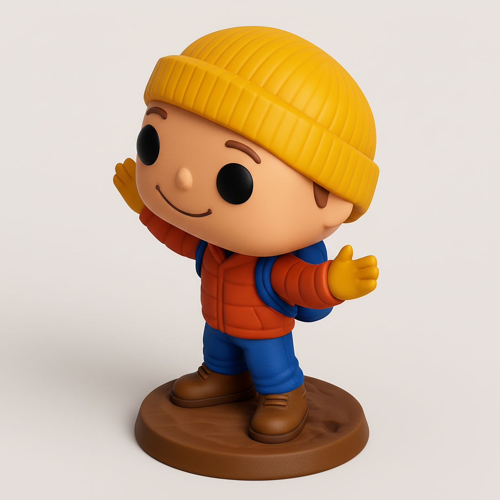 face to 3d model ai-3D portrait printing from photo_Printable Mini Adventure Buddy Funko Style