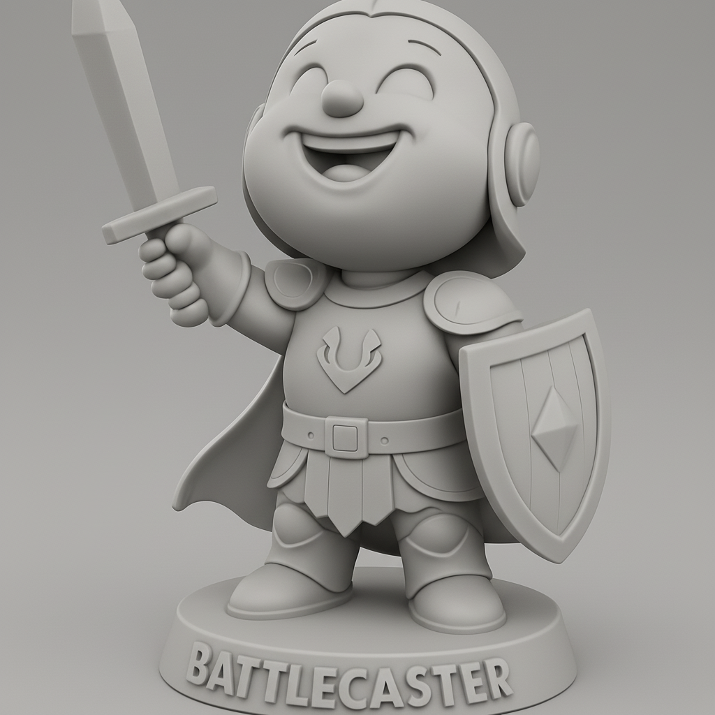 face anatomy 3d model-create 3d face model from photo_Battlecaster Chibi Knight: Cute & Mighty RPG Hero