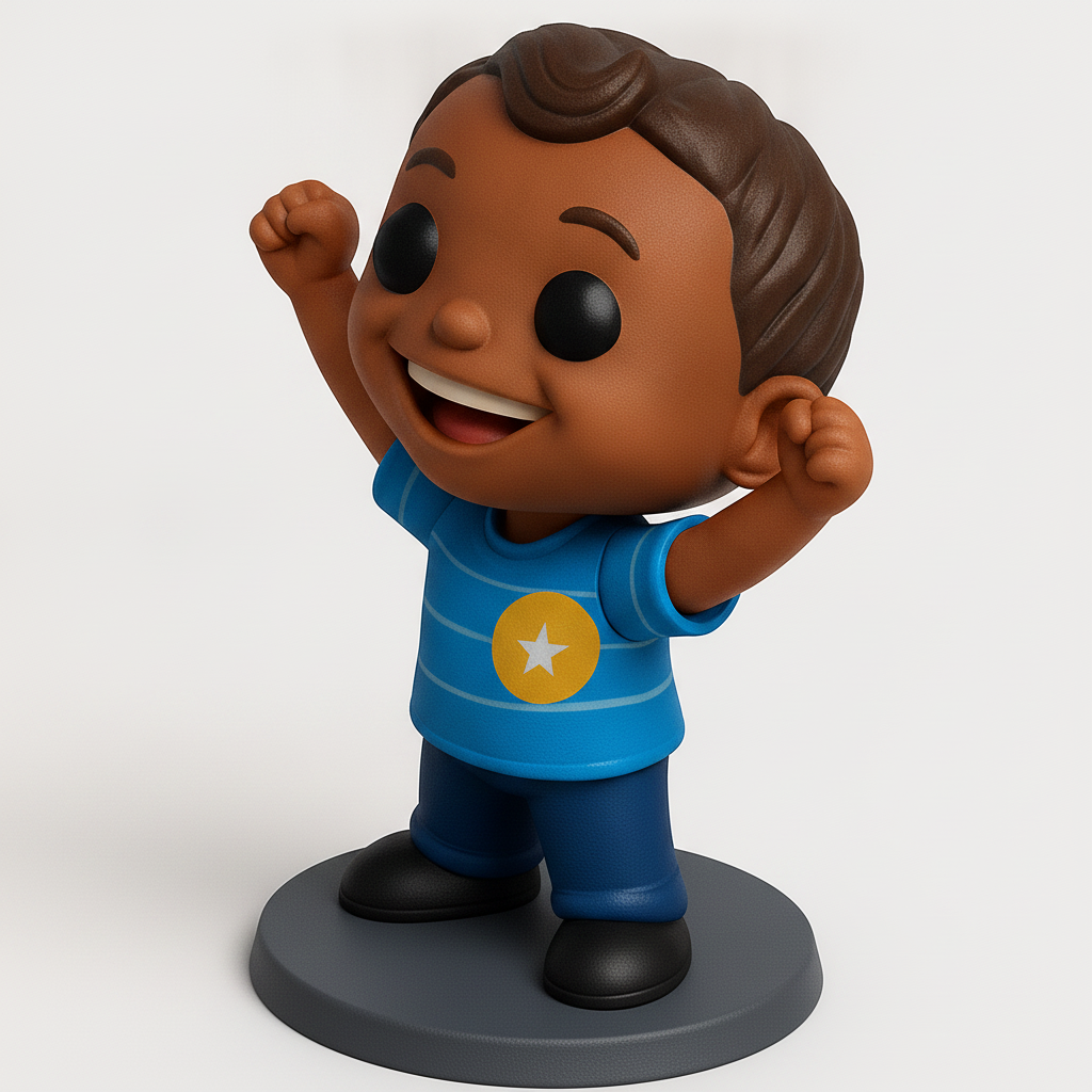 face anatomy 3d model-create 3d face model from photo_Happy Kid Trophy: Celebrate Victories with this Fun 3D Print