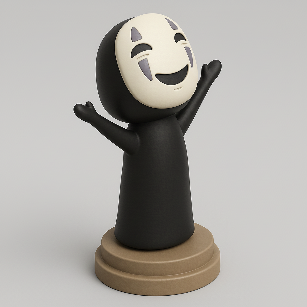 silhouette 3d printer maker-3d portrait printing_No Face