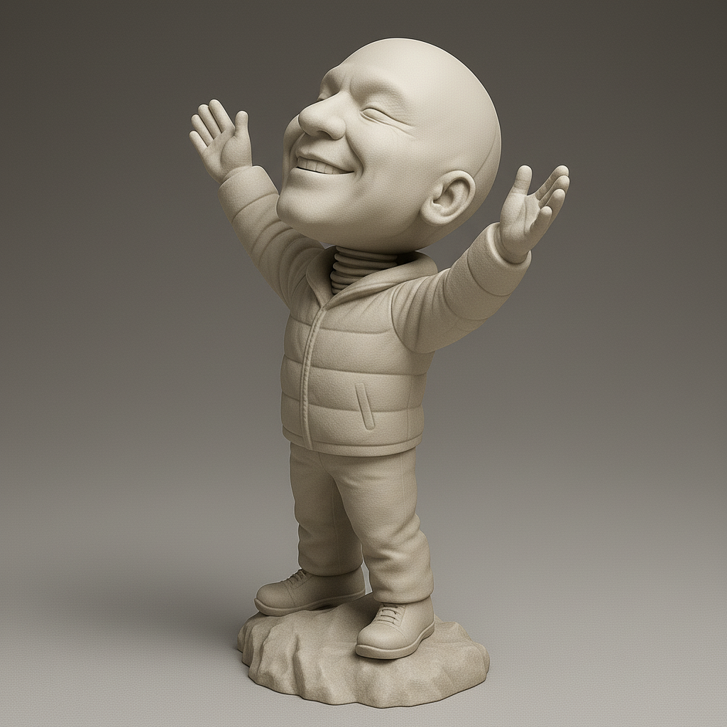 face anatomy 3d model-create 3d face model from photo_Joyful Adventurer 3D Model