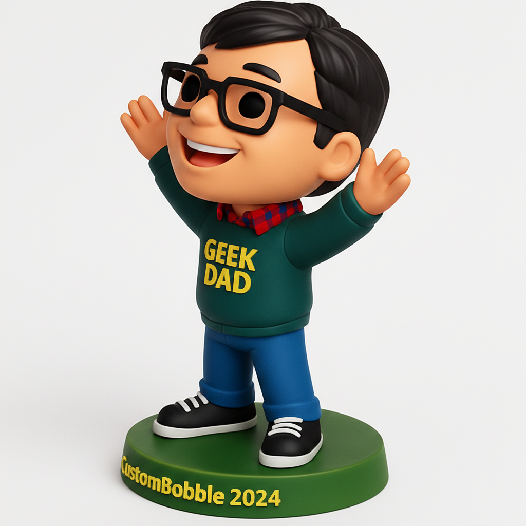 face anatomy 3d model-create 3d face model from photo_Geek Dad Bobblehead 