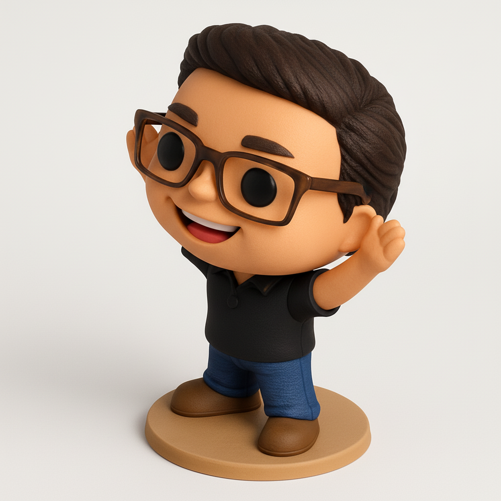 face anatomy 3d model-create 3d face model from photo_Happy Funko Pop-Style Figurine - Print Your Own Joy!