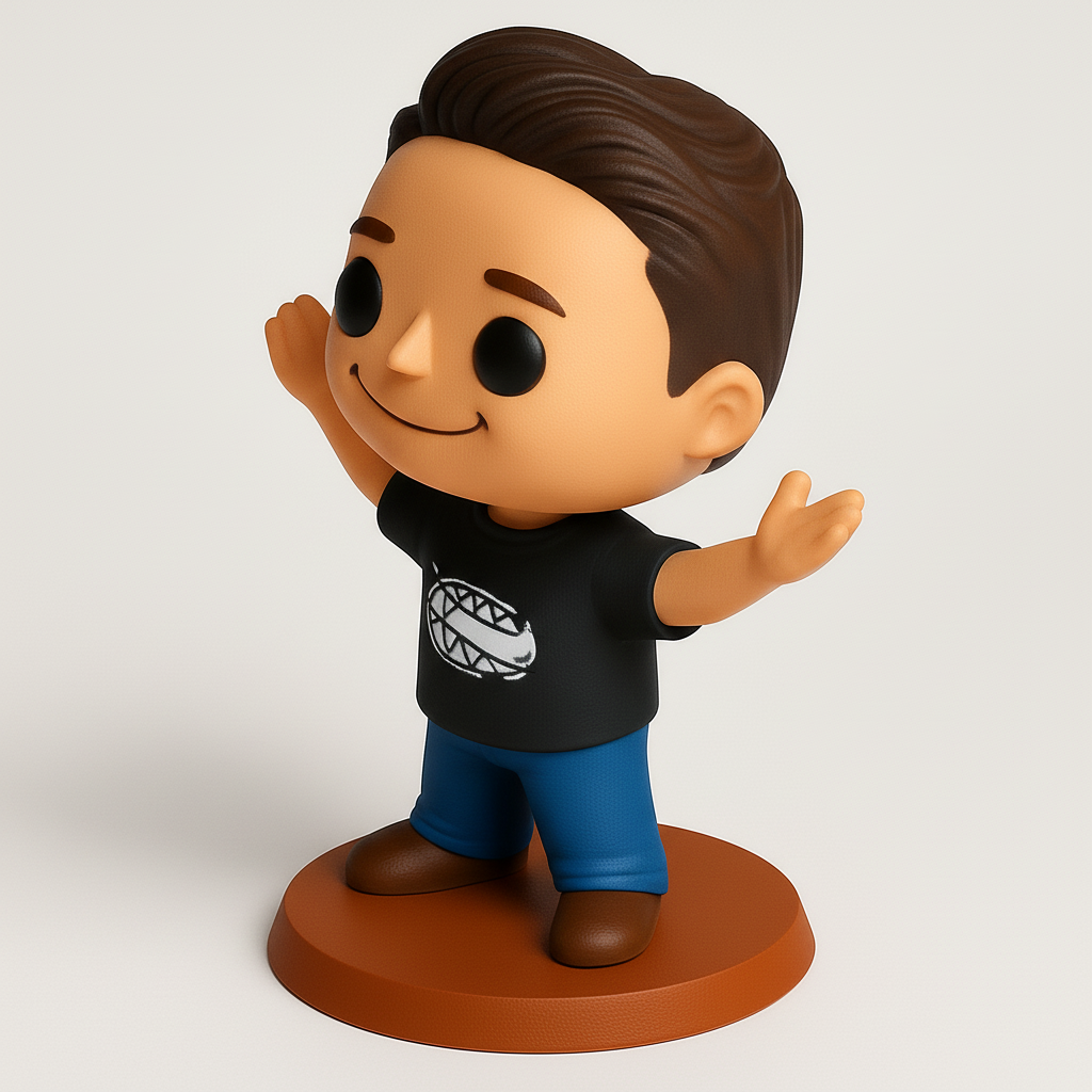 face anatomy 3d model-create 3d face model from photo_Enthusiastic Funko-Style Collectible Display