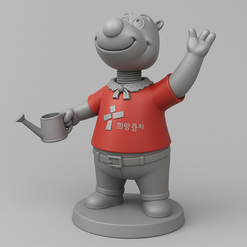 face anatomy 3d model-create 3d face model from photo_Whimsical Gardener Figure for Fun Decor