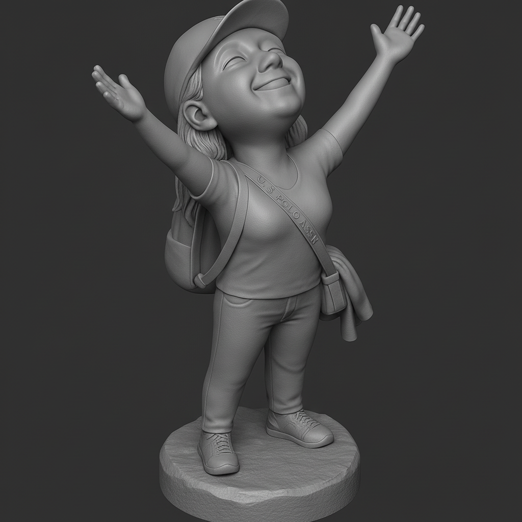 face anatomy 3d model-create 3d face model from photo_Joyful Adventurer: Celebrate Life in 3D!